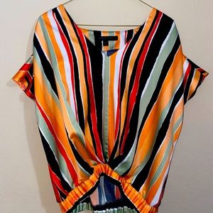 ANDREW MARC Blouse 70’s Size M
